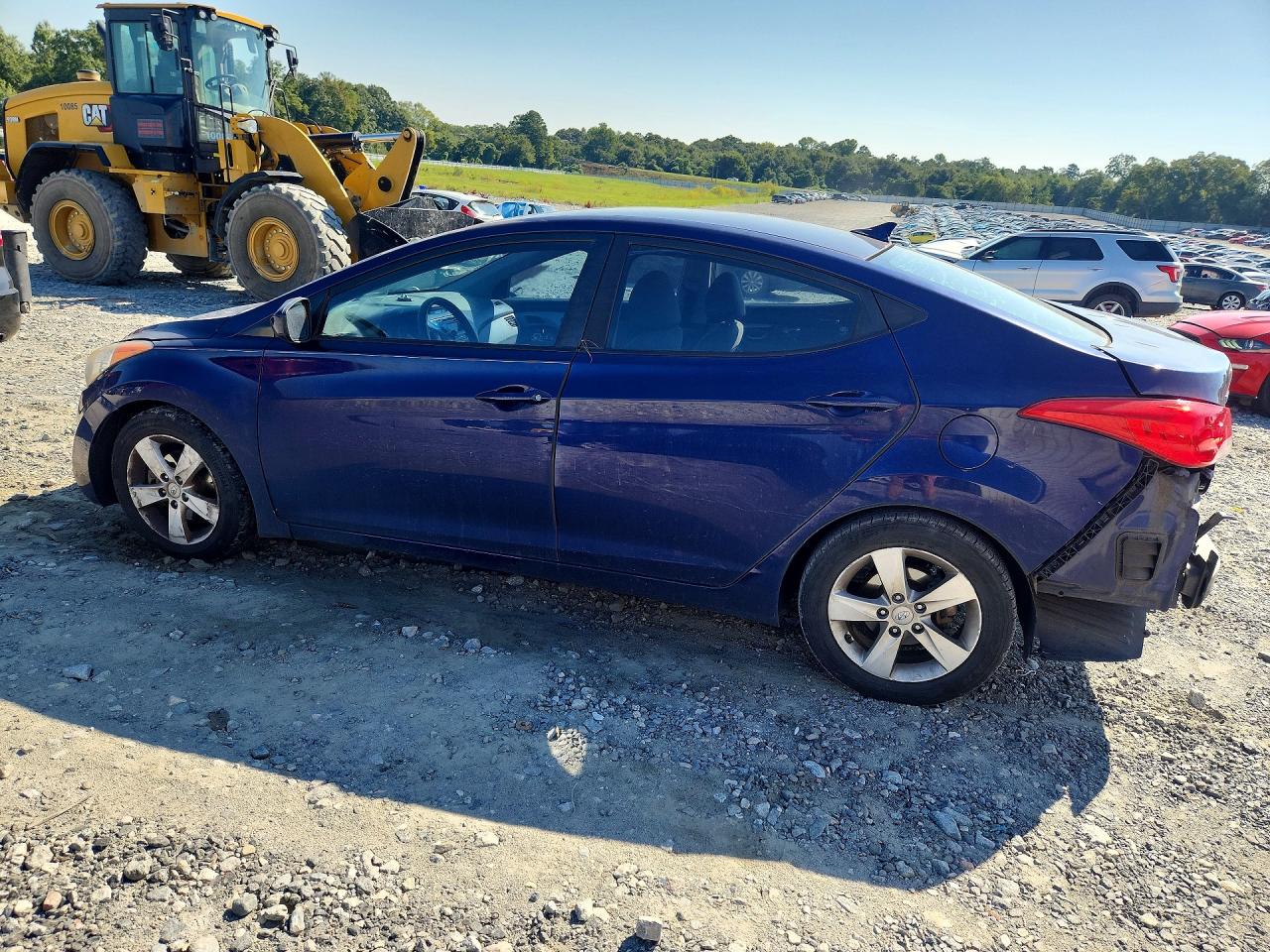 2013 Hyundai Elantra Gls Blue vin: 5NPDH4AE6DH433875