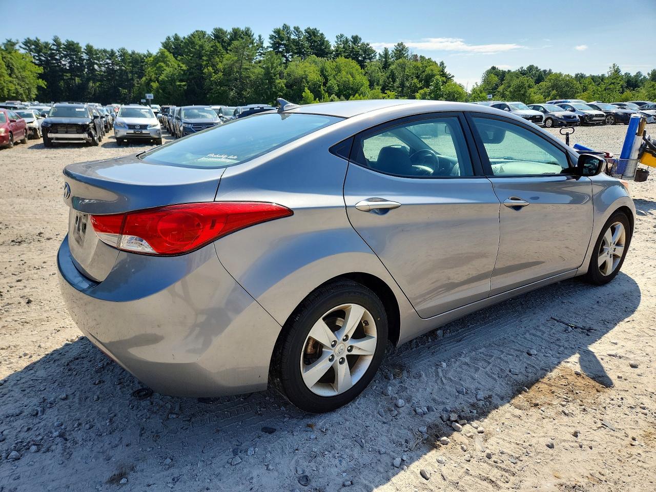 2012 Hyundai Elantra Gls Gray vin: KMHDH4AE0CU256790