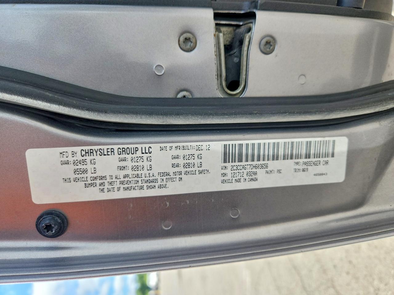 2013 Chrysler 300 S Silver vin: 2C3CCAGT7DH603656