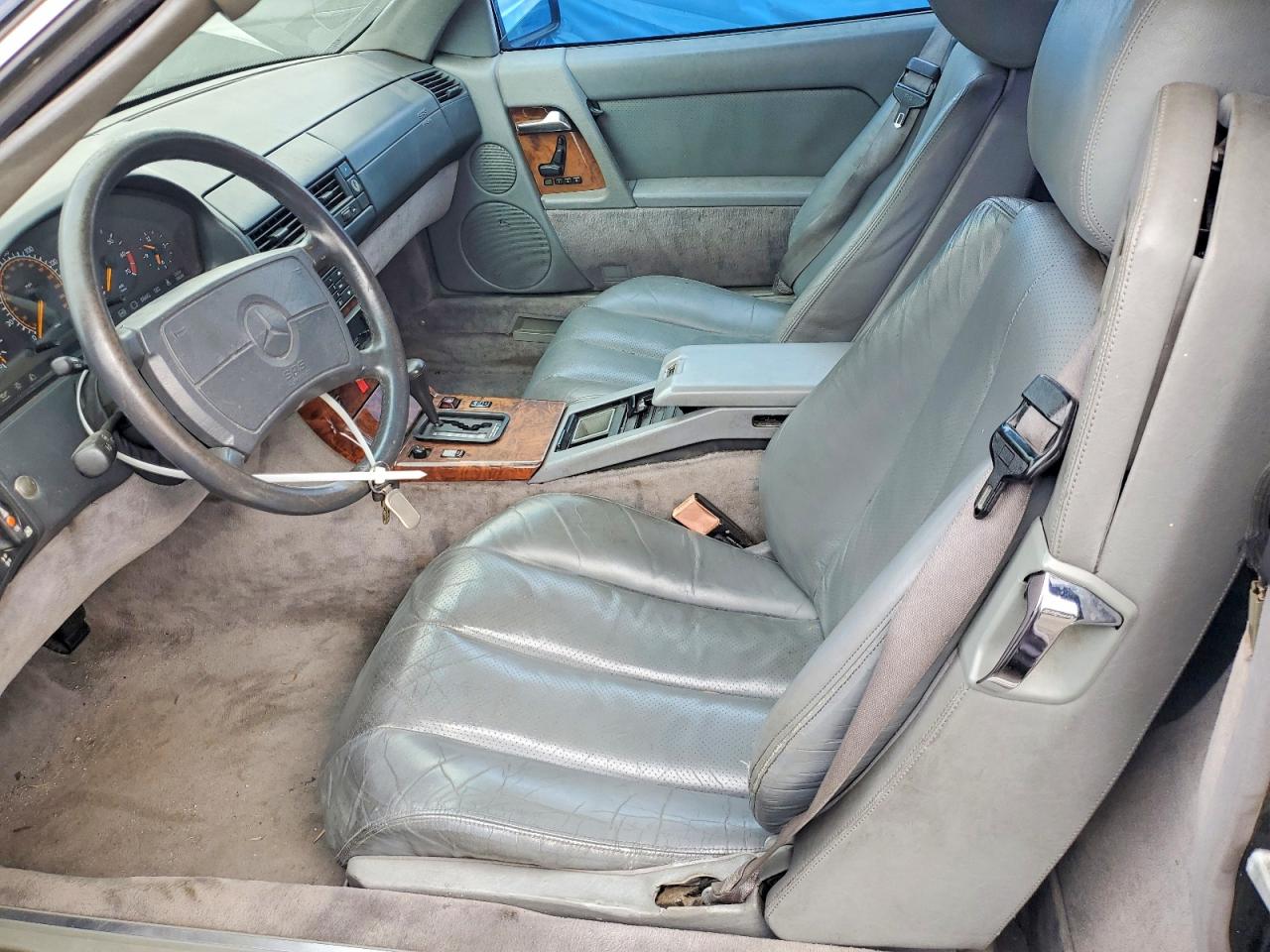1991 Mercedes-benz 500 Sl Black vin: WDBFA66E2MF018840