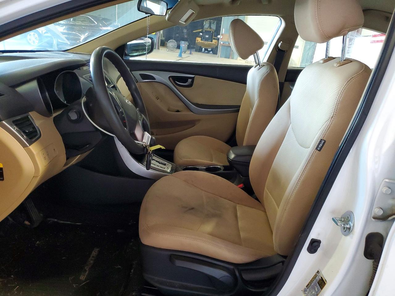 2013 Hyundai Elantra Gls White vin: 5NPDH4AE0DH374094