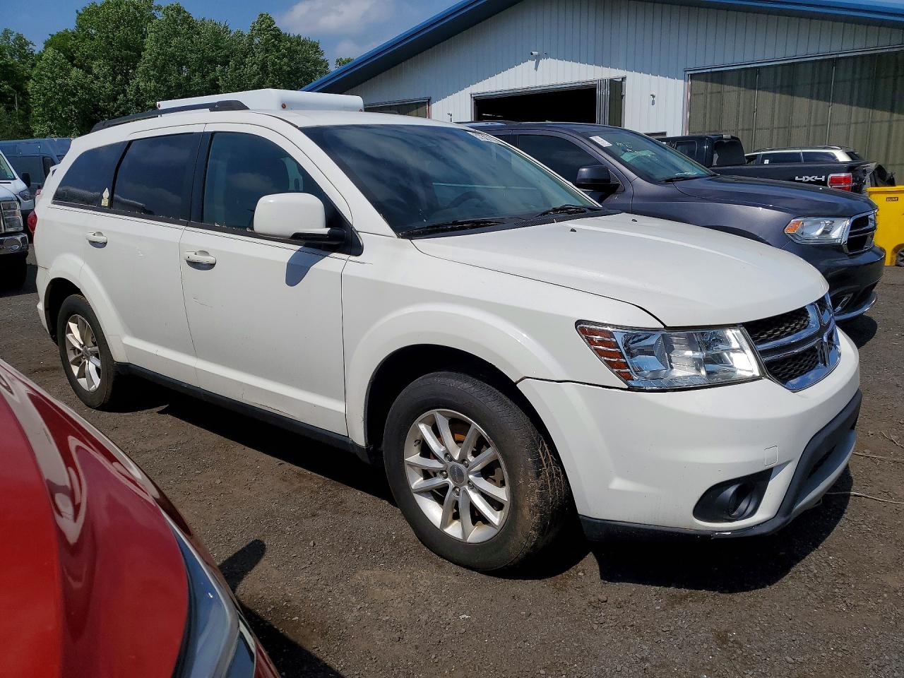 2015 Dodge Journey Sxt White vin: 3C4PDCBB8FT586946