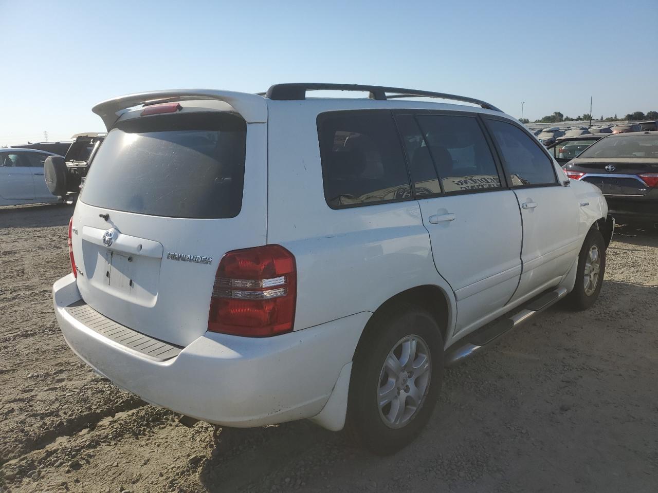 2001 Toyota Highlander White vin: JTEHF21A510019628