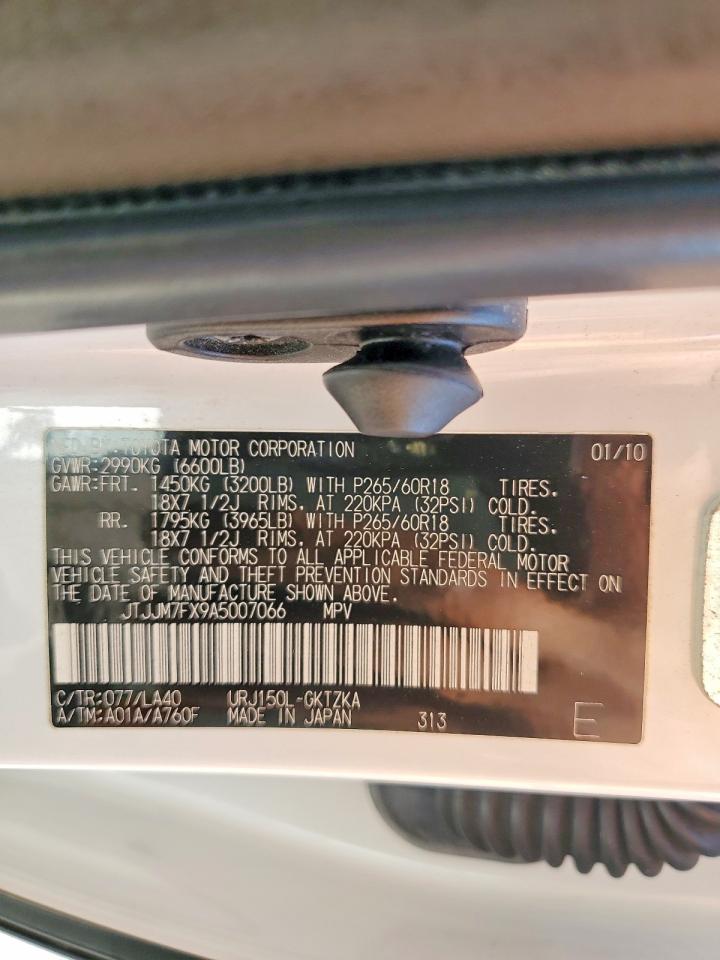 2010 Lexus Gx 460 Premium White vin: JTJJM7FX9A5007066