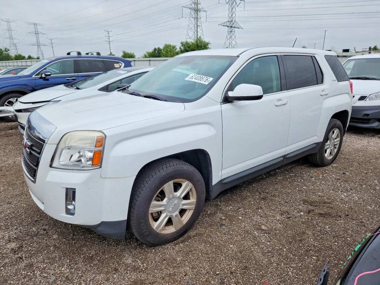2015 Gmc Terrain Sle White vin: 2GKALMEK1F6254463