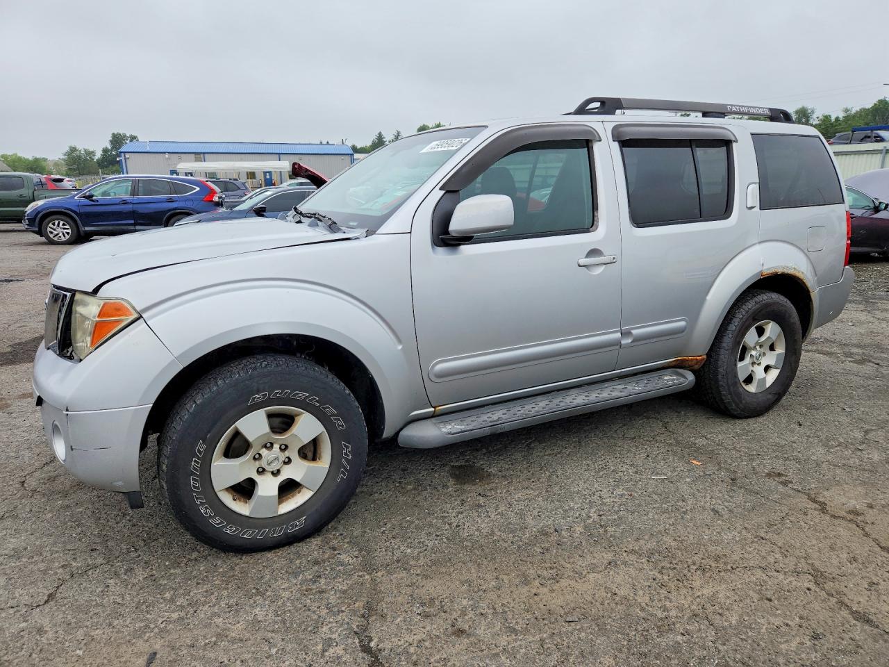 2006 Nissan Pathfinder S Silver vin: 5N1AR18W76C651279