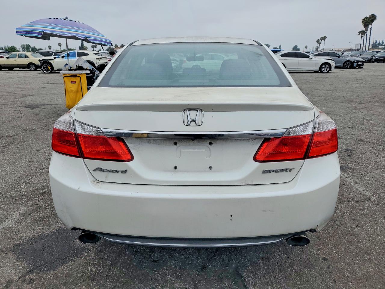 2013 Honda Accord Sport White vin: 1HGCR2F53DA235494