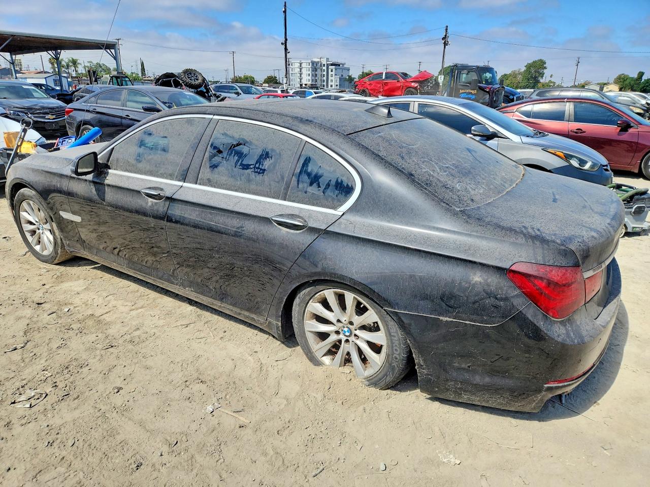 2015 Bmw 740 I Black vin: WBAYA6C5XFD827027