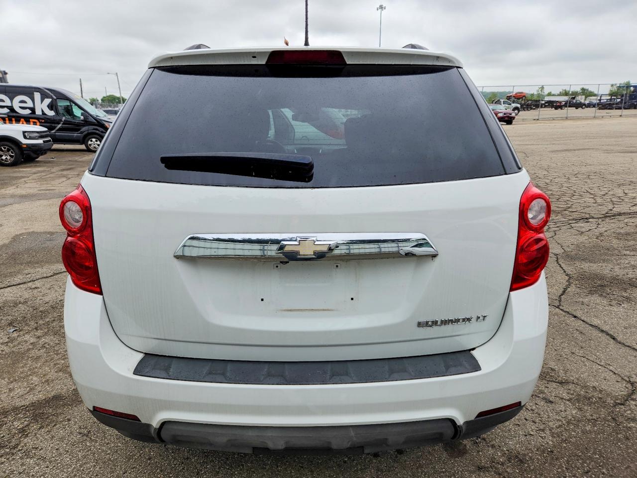 2013 Chevrolet Equinox Lt White vin: 2GNALDEK1D6352473