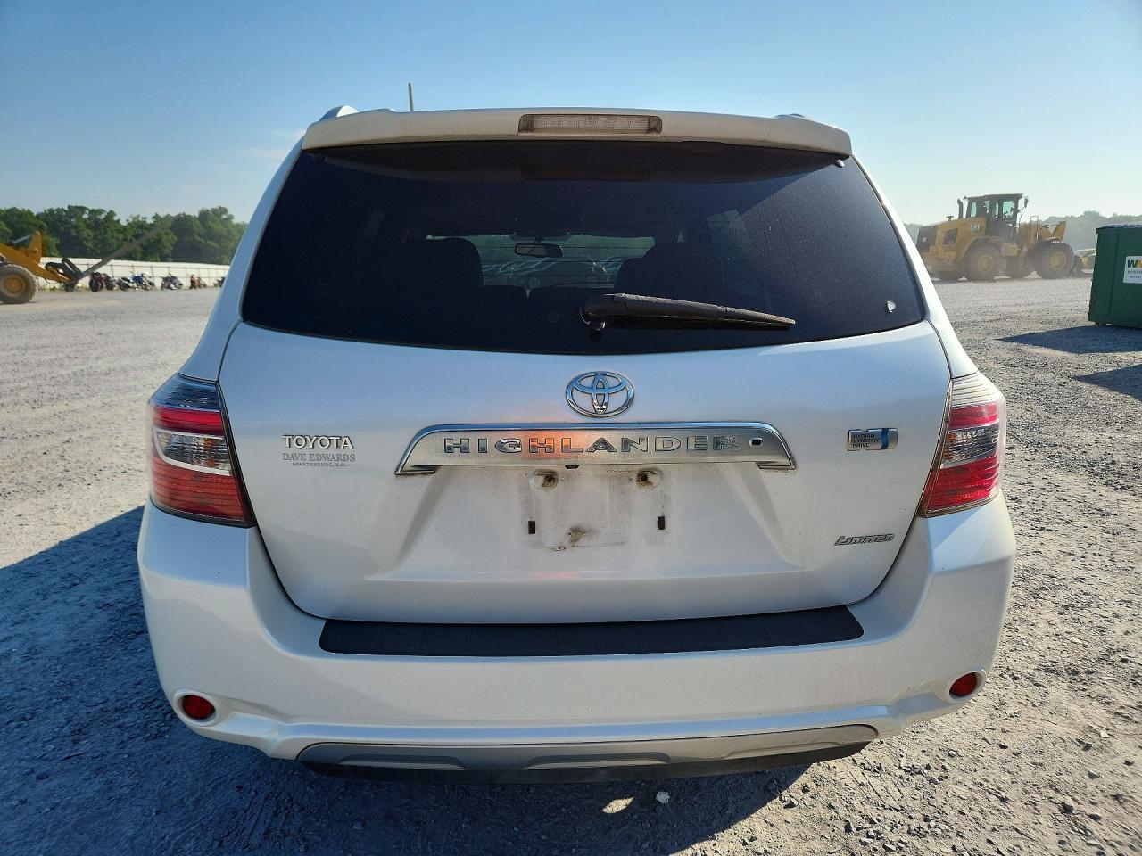 2008 Toyota Highlander Hybrid Limited White vin: JTEEW44A782004766
