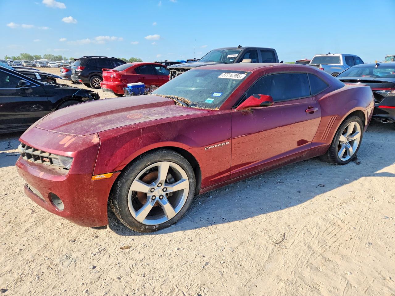 2010 Chevrolet Camaro Lt Maroon vin: 2G1FC1EV4A9165187