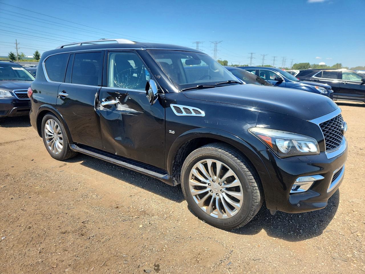 2015 Infiniti Qx80 Base Black vin: JN8AZ2NC4F9370157
