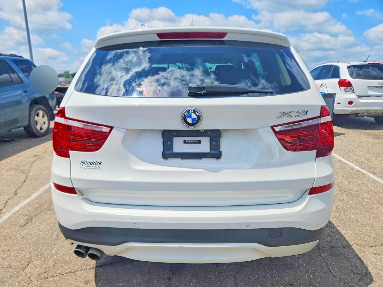 2015 Bmw X3 Sdrive28i White vin: 5UXWZ7C50F0F75855
