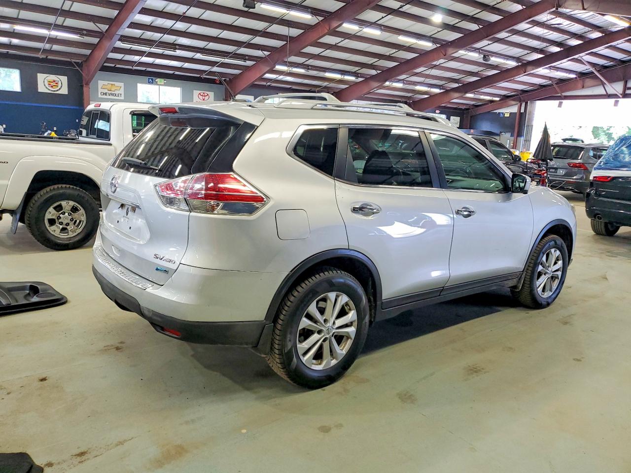 2014 Nissan Rogue Sv Silver vin: 5N1AT2MV9EC792714