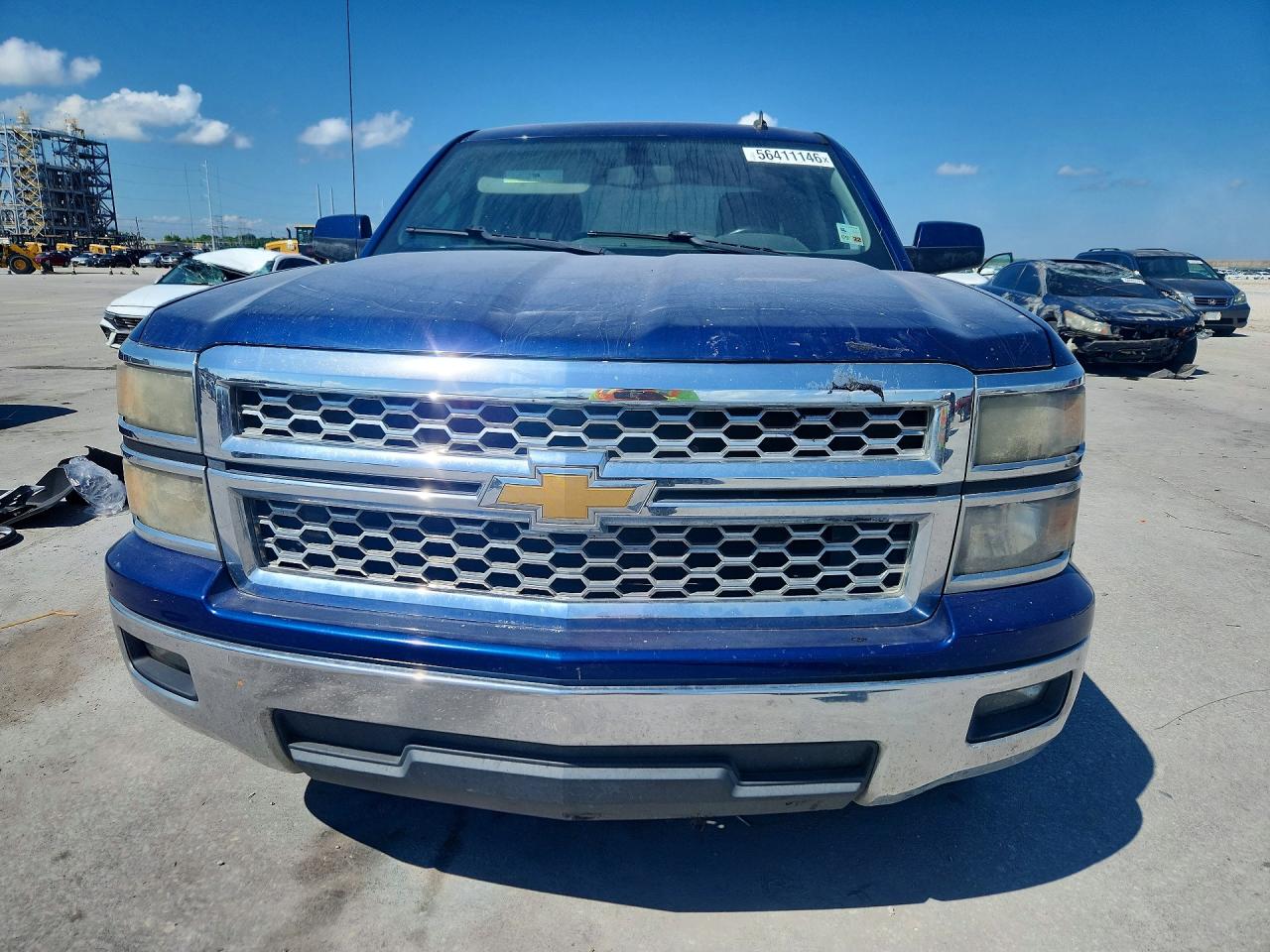 2014 Chevrolet Silverado C1500 Lt Blue vin: 3GCPCREC8EG229770