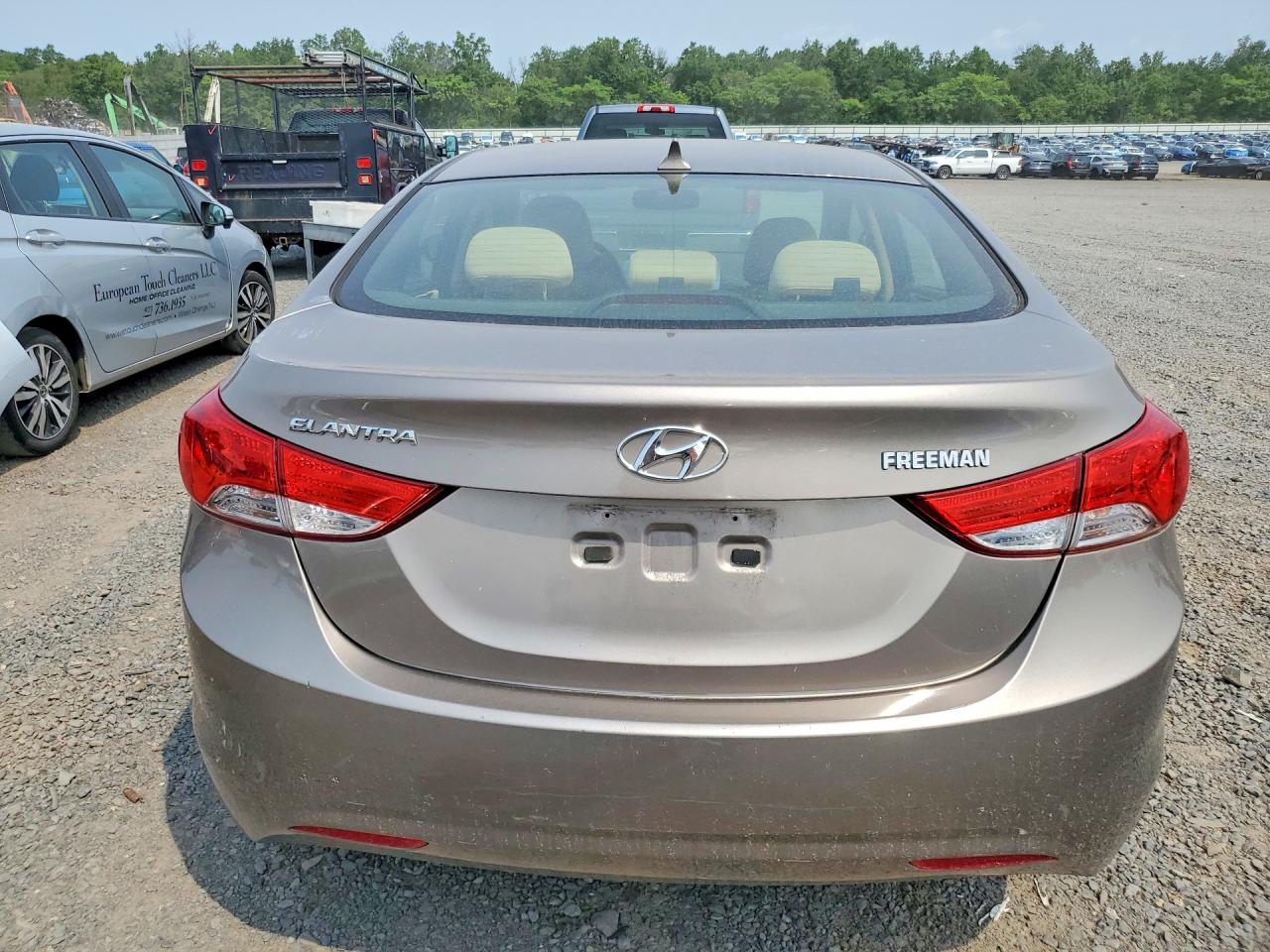 2013 Hyundai Elantra Gls Beige vin: 5NPDH4AE1DH156889