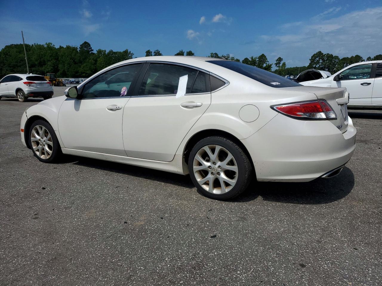 2013 Mazda 6 Grand Touring White vin: 1YVHZ8CB0D5M09381
