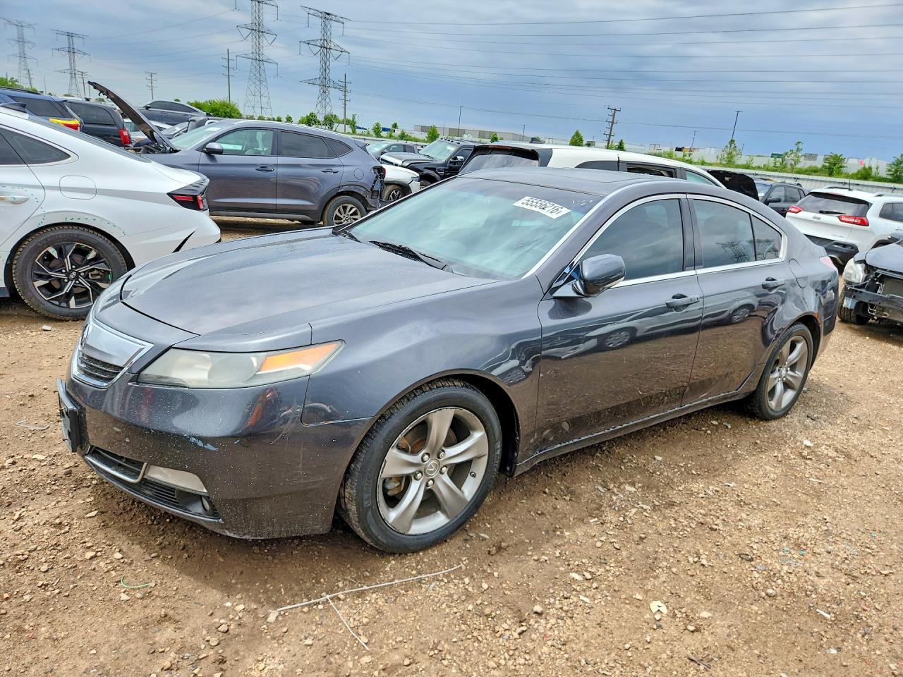 2014 Acura Tl Tech Черный vin: 19UUA9F51EA000615