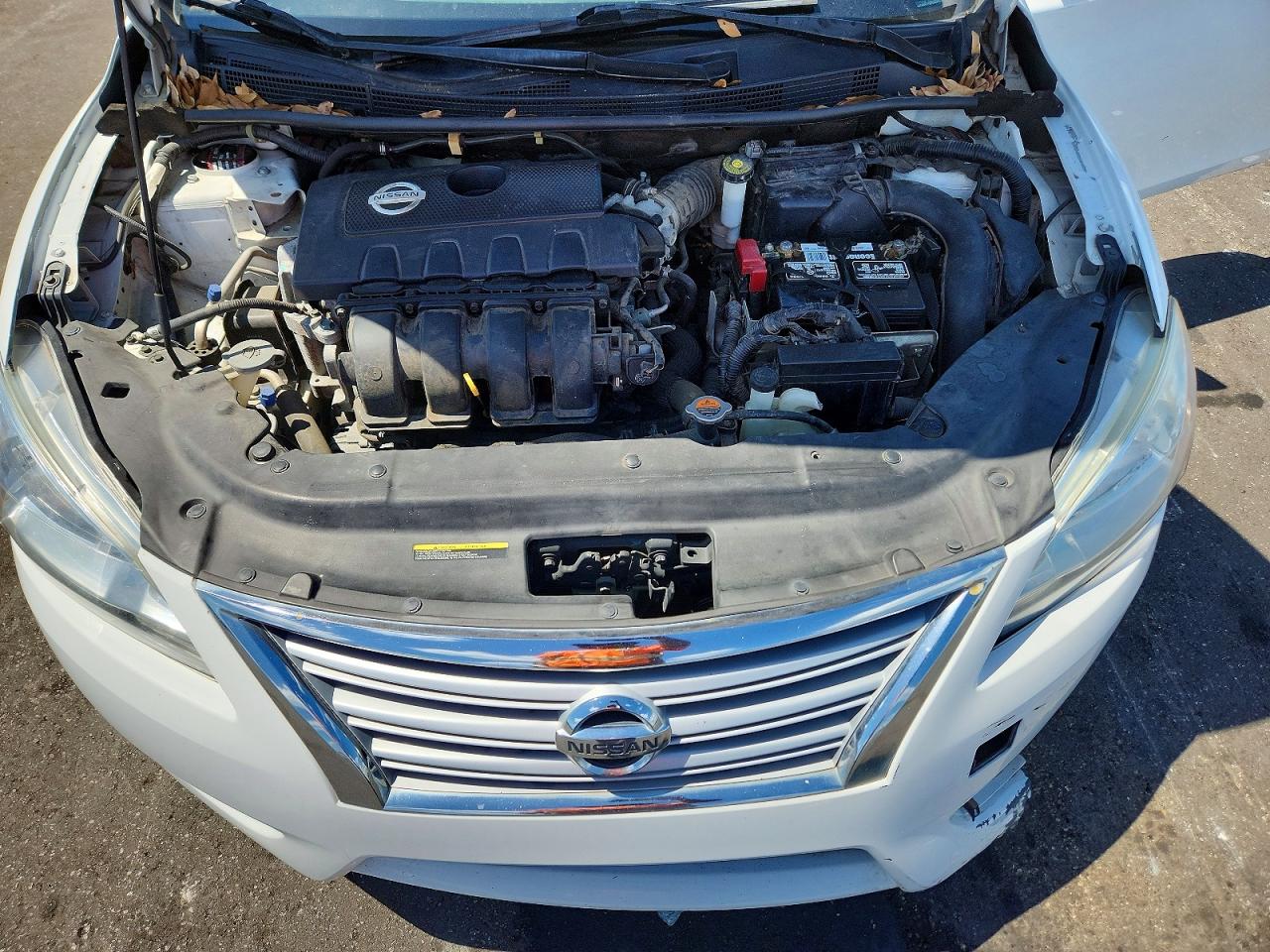 2015 Nissan Sentra Sv White vin: 3N1AB7AP9FY220452