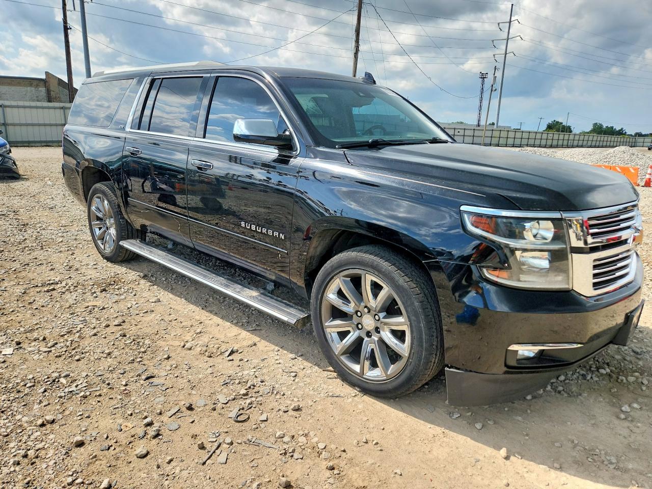 2015 Chevrolet Suburban K1500 Ltz Black vin: 1GNSKKKC9FR608424