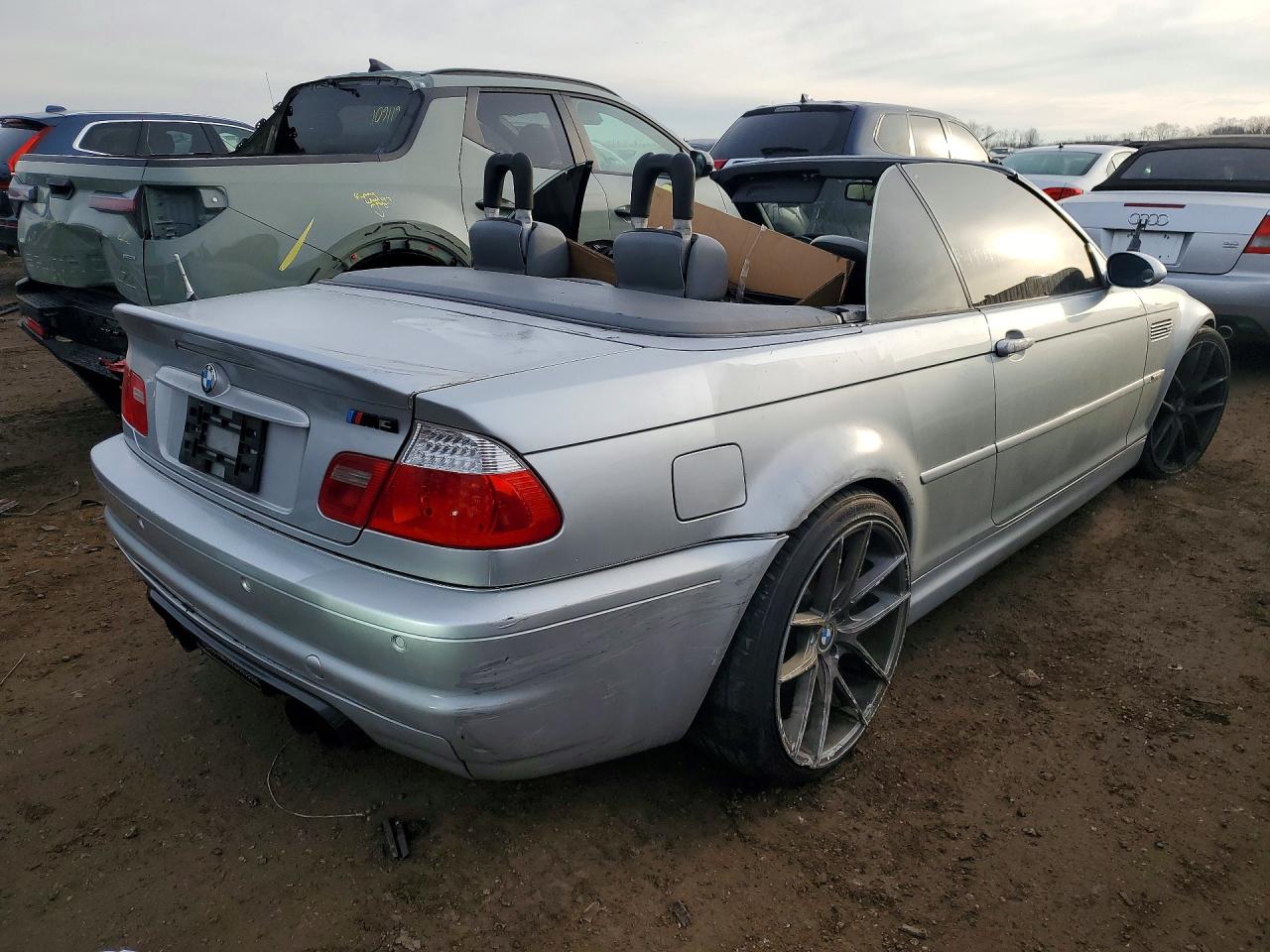 2003 Bmw M3 Silver vin: WBSBR93463PK00712