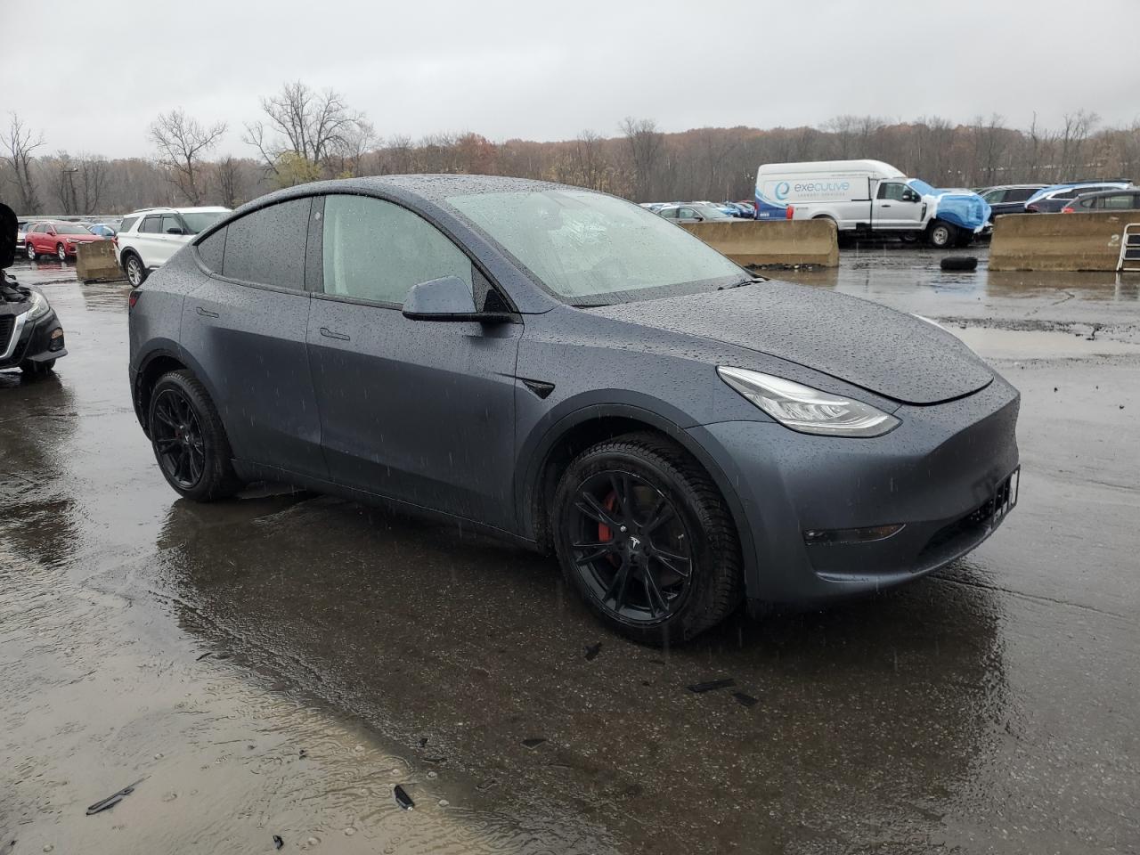 2022 Tesla Model Y Серый vin: 7SAYGDEE8NF308605