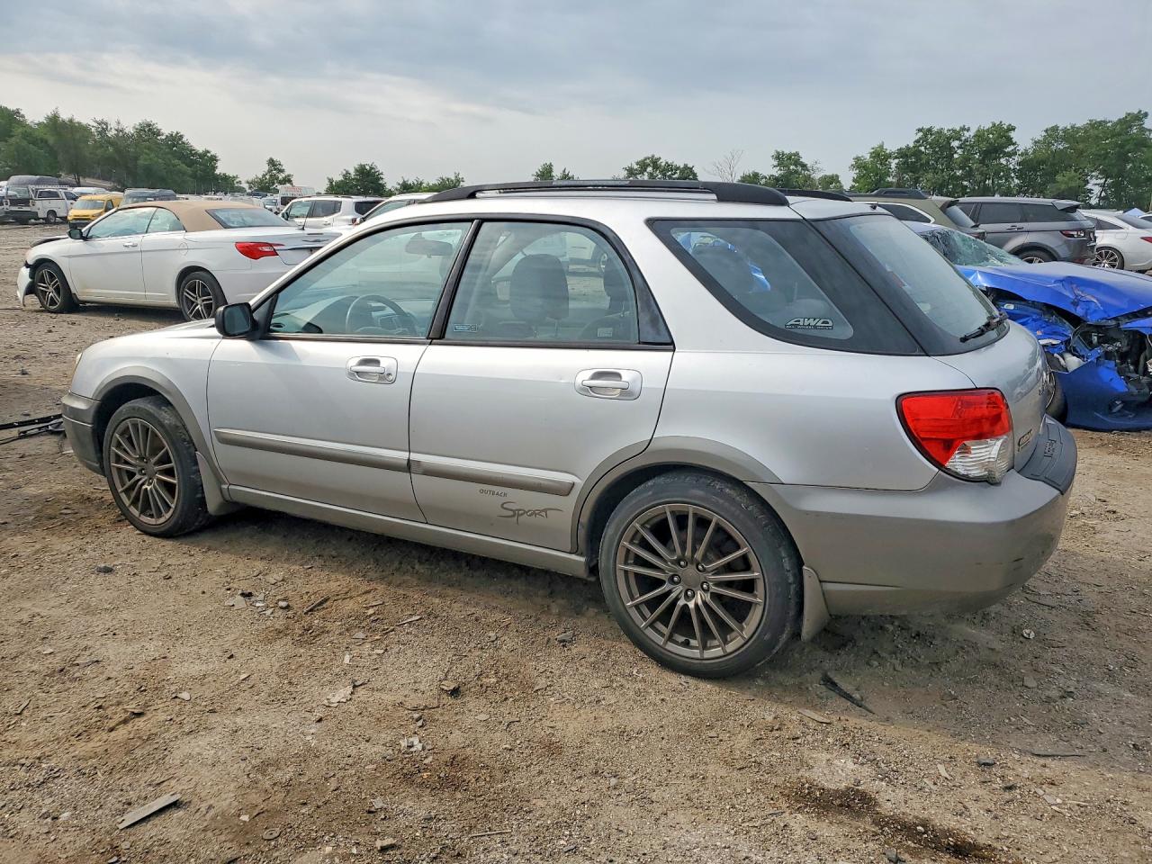 2004 Subaru Impreza Outback Sport Silver vin: JF1GG68584G820049