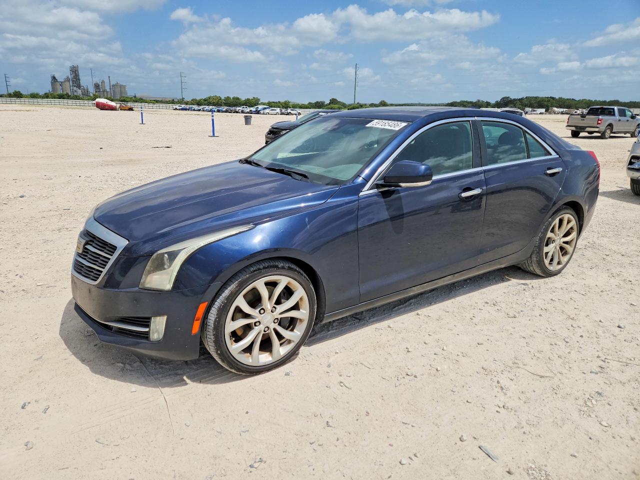2015 Cadillac Ats Performance Blue vin: 1G6AJ5SX7F0121449