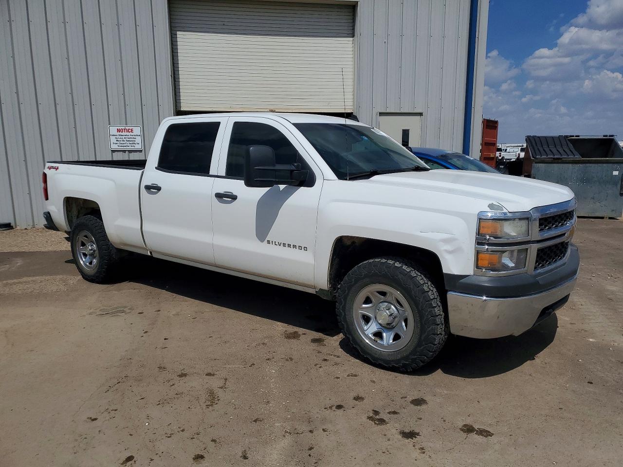 2014 Chevrolet Silverado K1500 White vin: 3GCUKPEC9EG423198