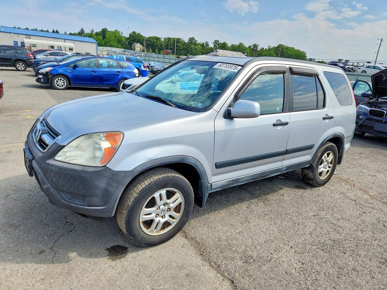 2002 Honda Cr-v Ex Silver vin: JHLRD788X2C047488