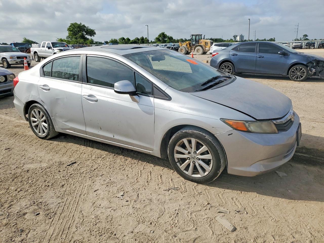 2012 Honda Civic Ex Silver vin: 2HGFB2F82CH588000