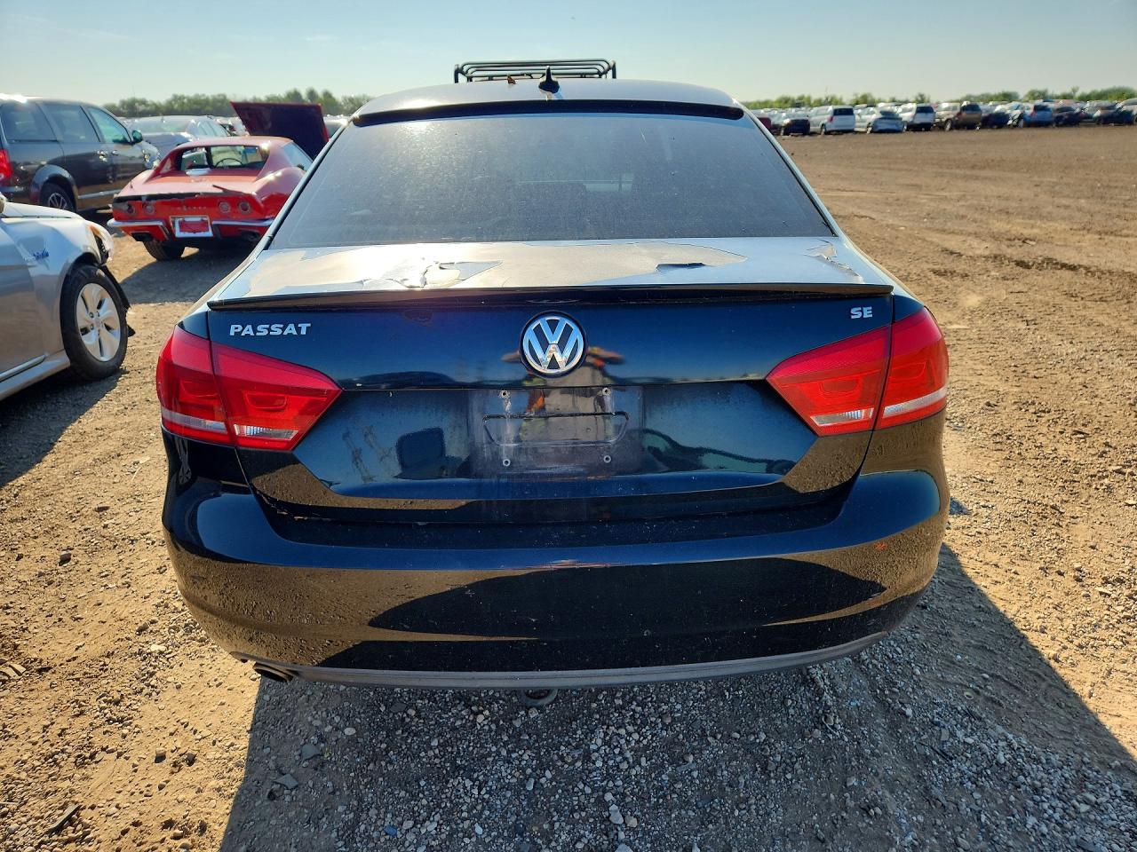 2013 Volkswagen Passat Se Black vin: 1VWBP7A3XDC139866
