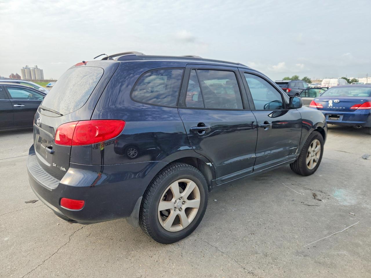 2007 Hyundai Santa Fe Se Blue vin: 5NMSH13EX7H054415
