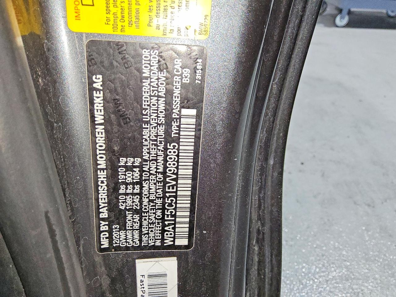 2014 Bmw 228 I Gray vin: WBA1F5C51EVV98985