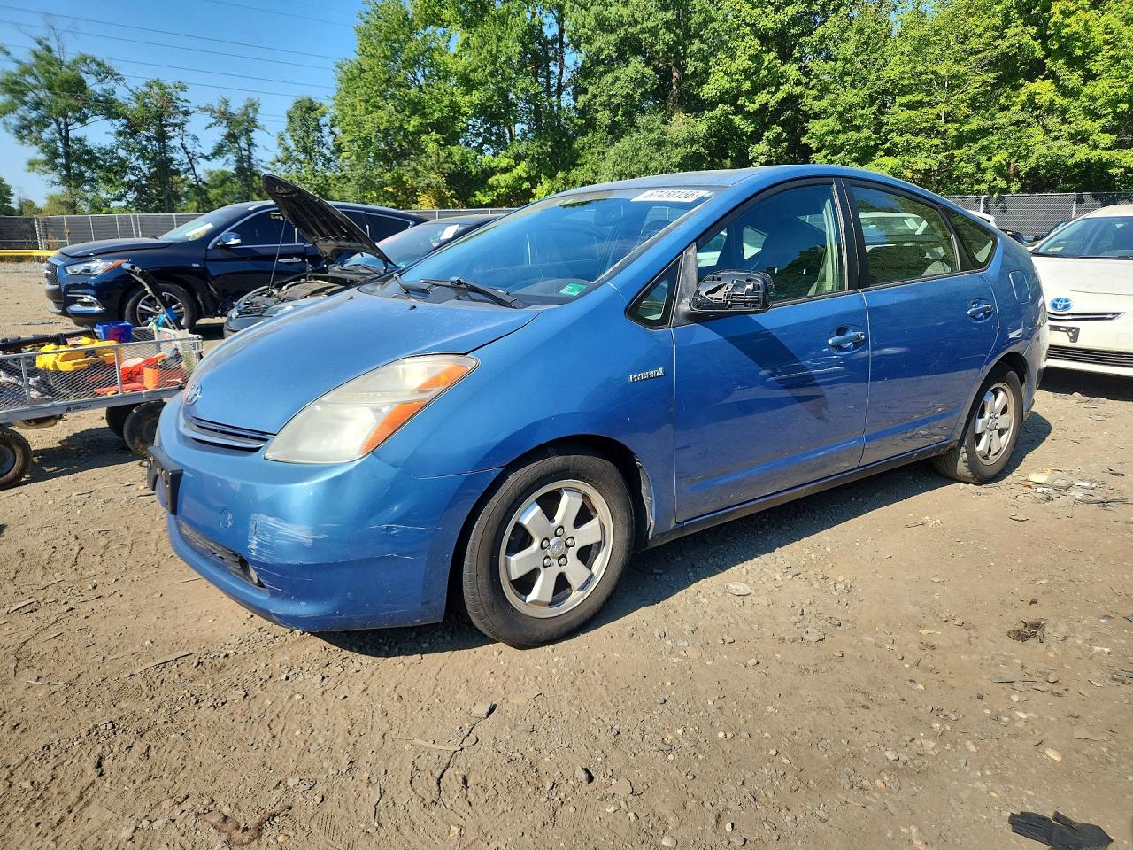 2006 Toyota Prius Base Blue vin: JTDKB20U167077302
