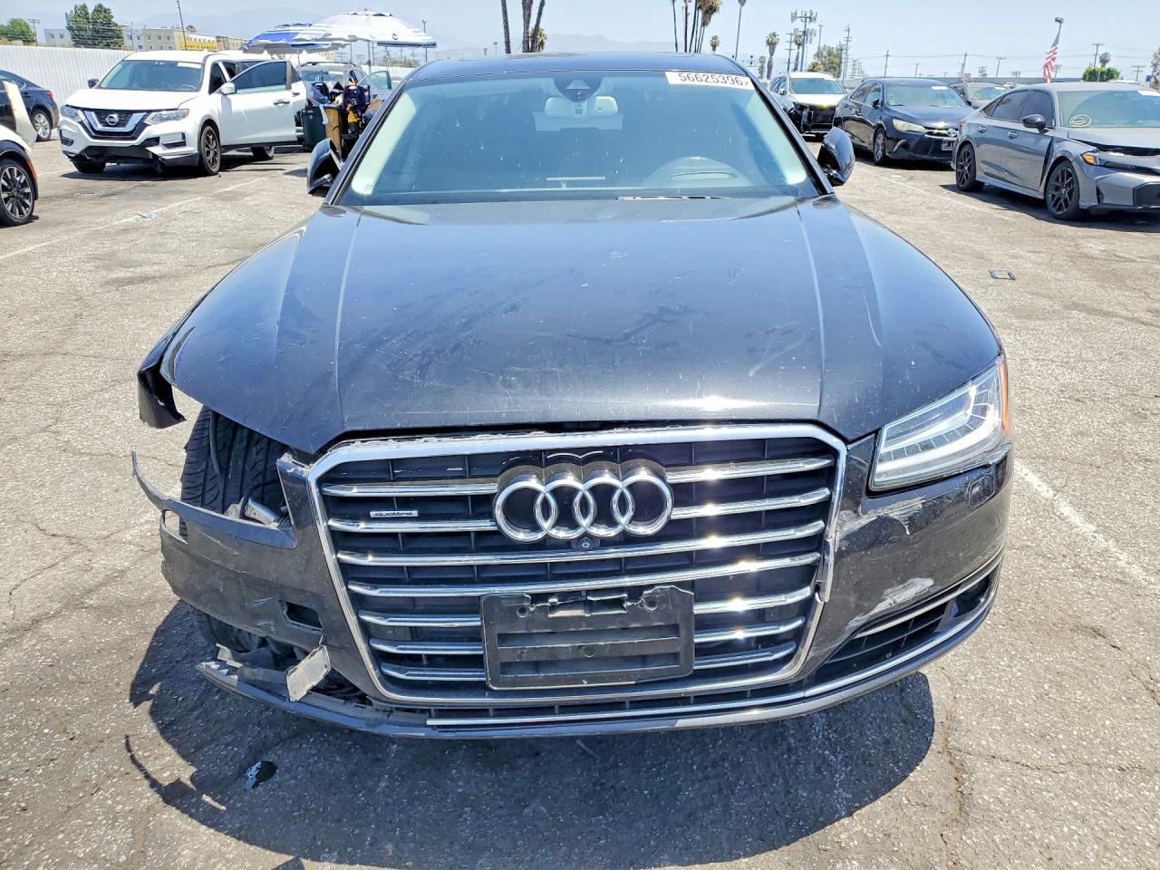 2015 Audi A8 L Quattro Black vin: WAU3GAFD5FN000609