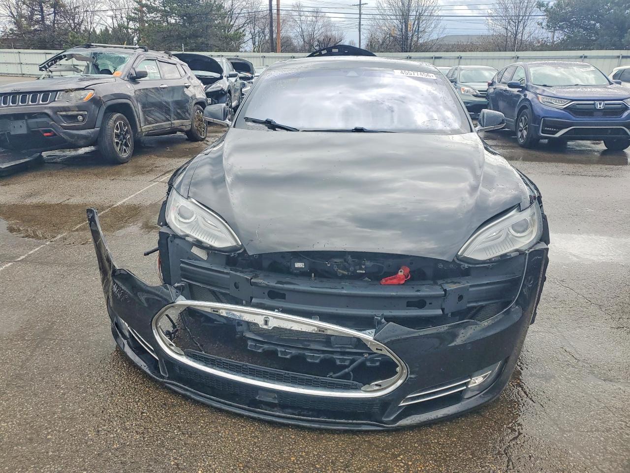 2014 Tesla Model S Black vin: 5YJSA1H20EFP66661