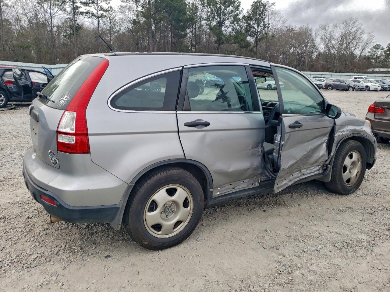 2008 Honda Cr-v Lx Silver vin: 5J6RE48308L003452