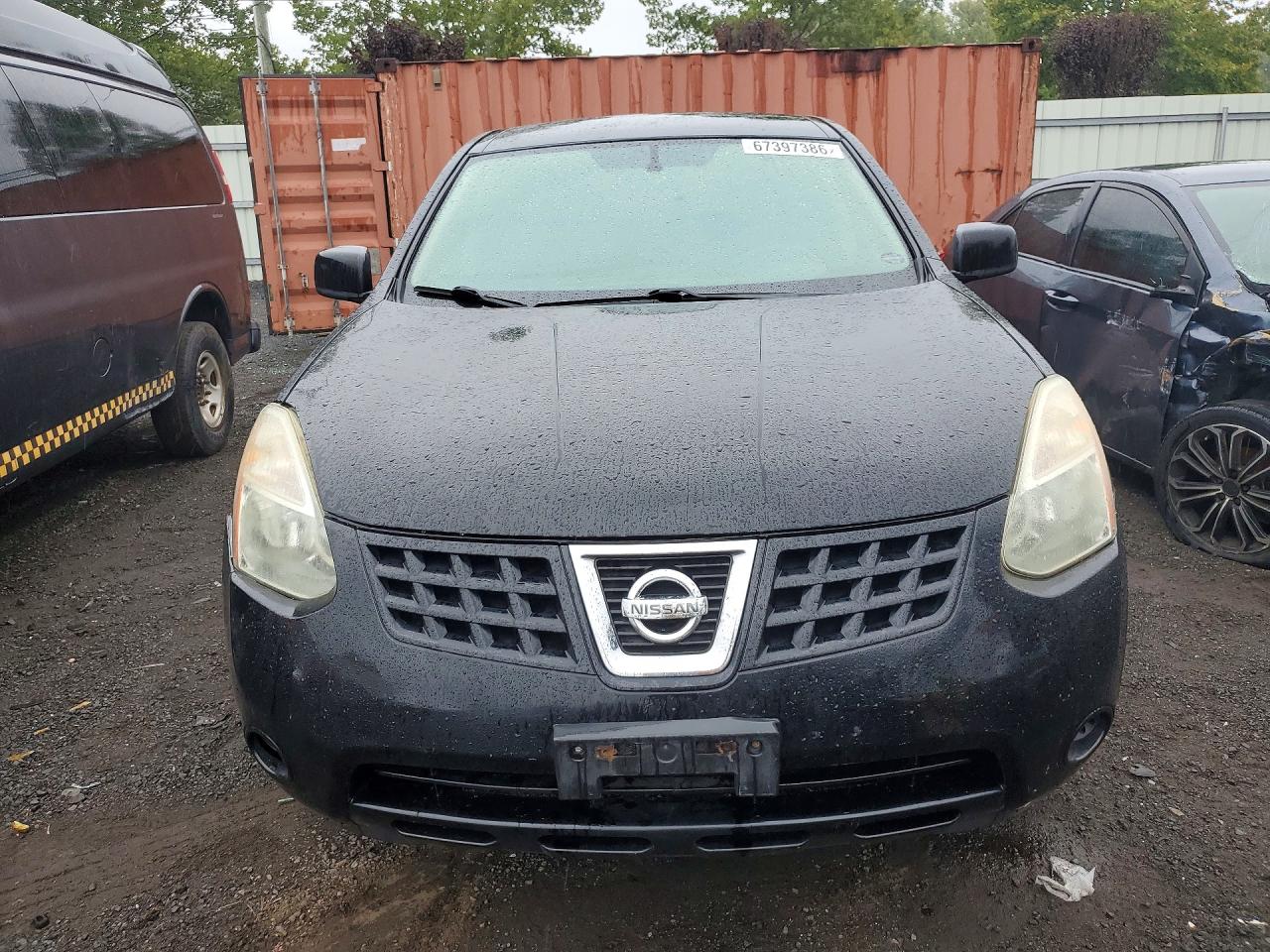 2008 Nissan Rogue S Black vin: JN8AS58VX8W406392