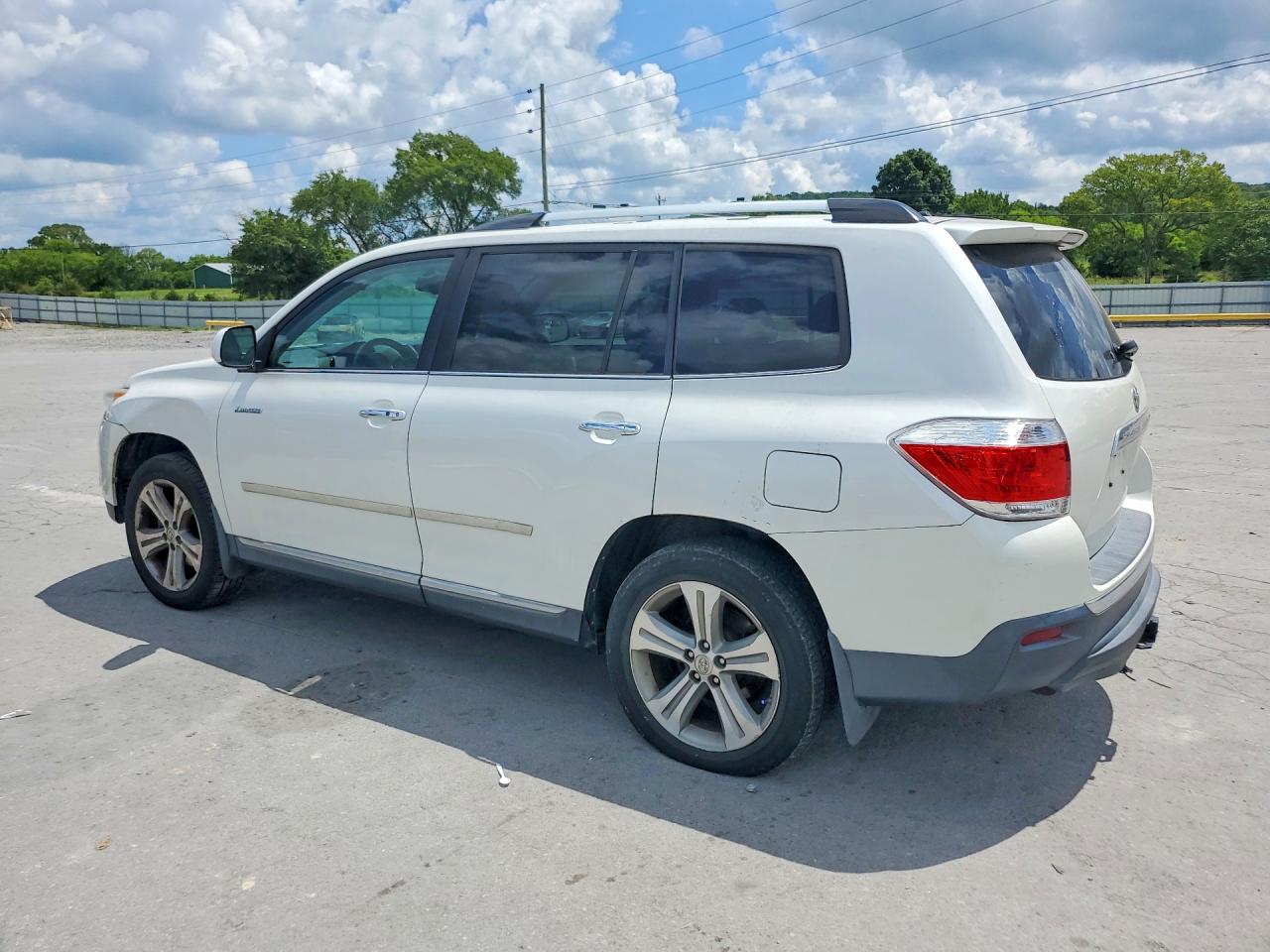 2012 Toyota Highlander Limited White vin: 5TDYK3EH4CS060703