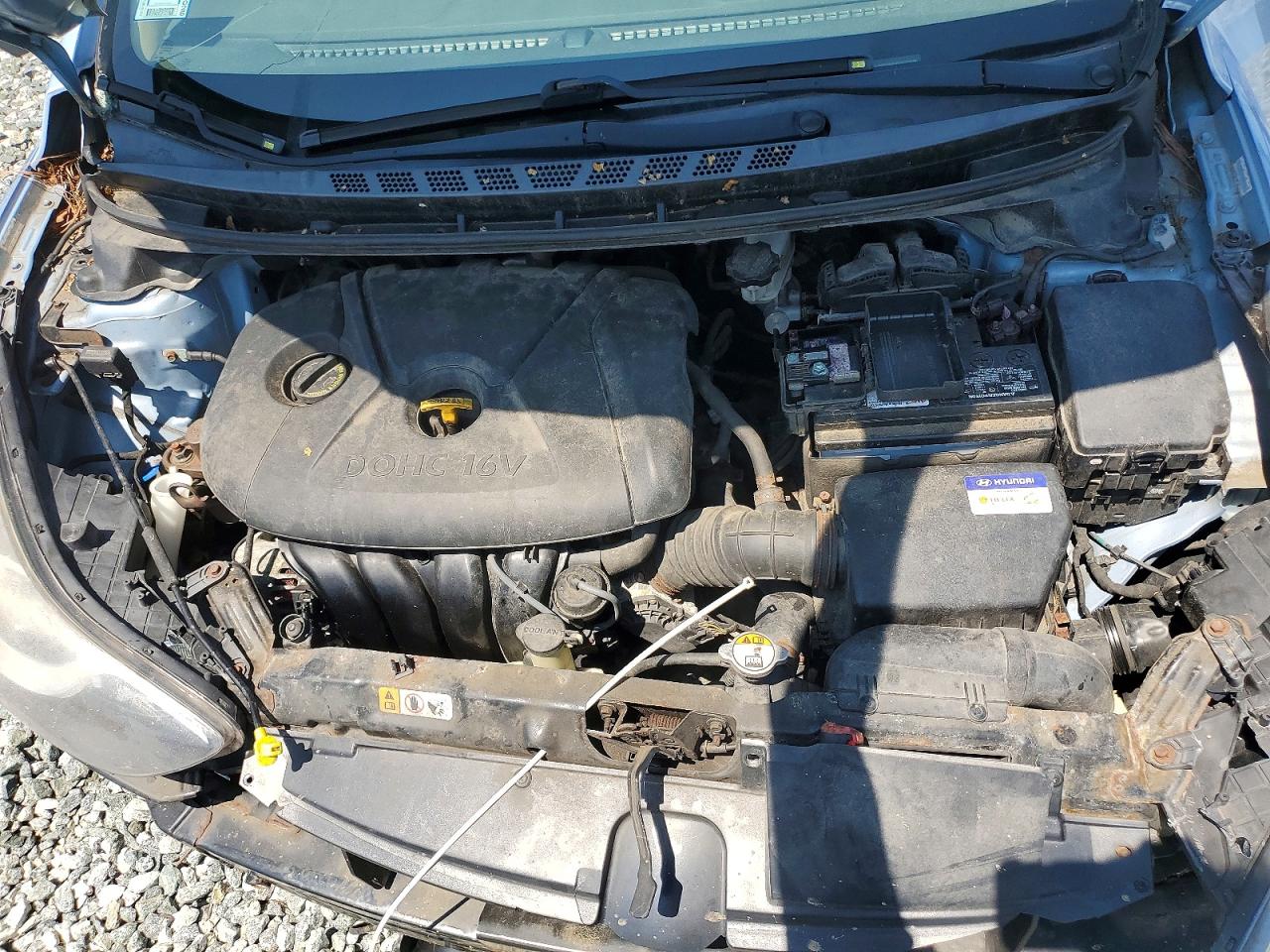 2012 Hyundai Elantra Gls Blue vin: KMHDH4AE6CU232624