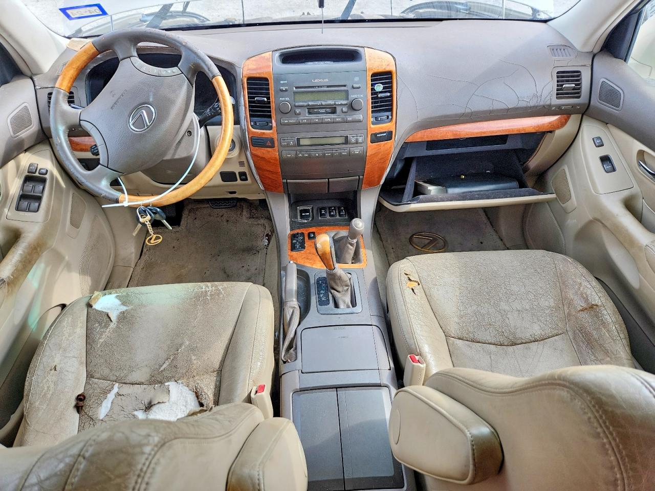 2003 Lexus Gx 470 Tan vin: JTJBT20X930014313