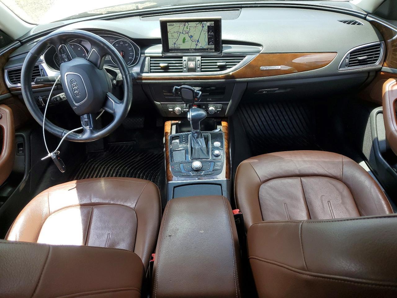 2013 Audi A6 Premium Plus White vin: WAUGFAFC5DN110200