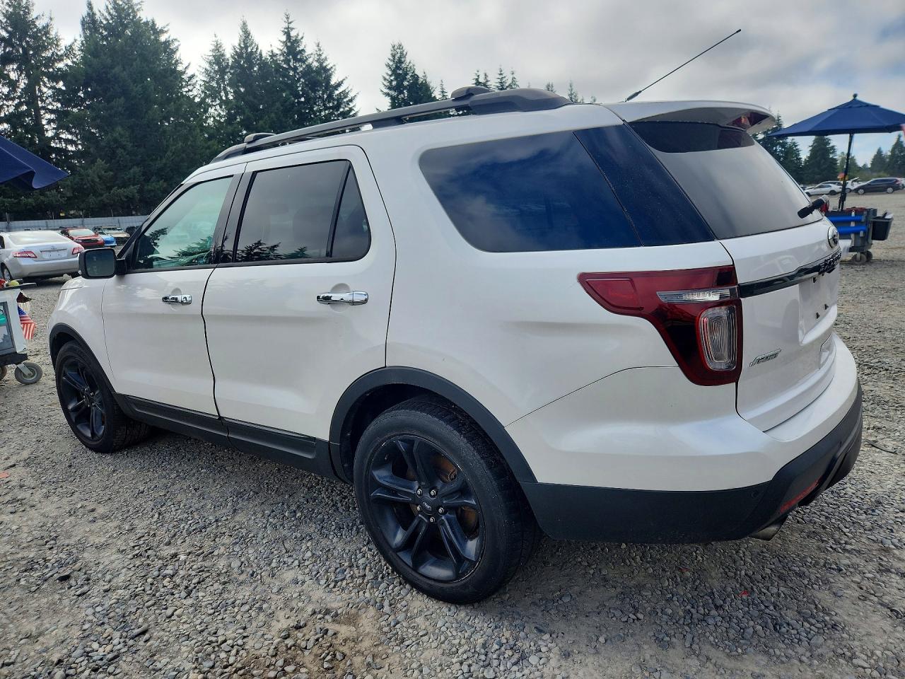 2013 Ford Explorer Sport White vin: 1FM5K8GT0DGC49504