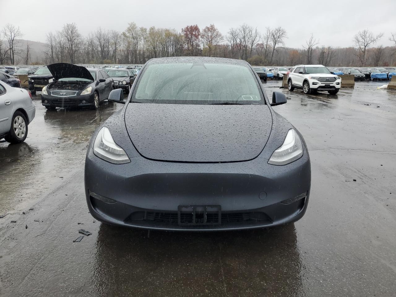 2022 Tesla Model Y Серый vin: 7SAYGDEE8NF308605