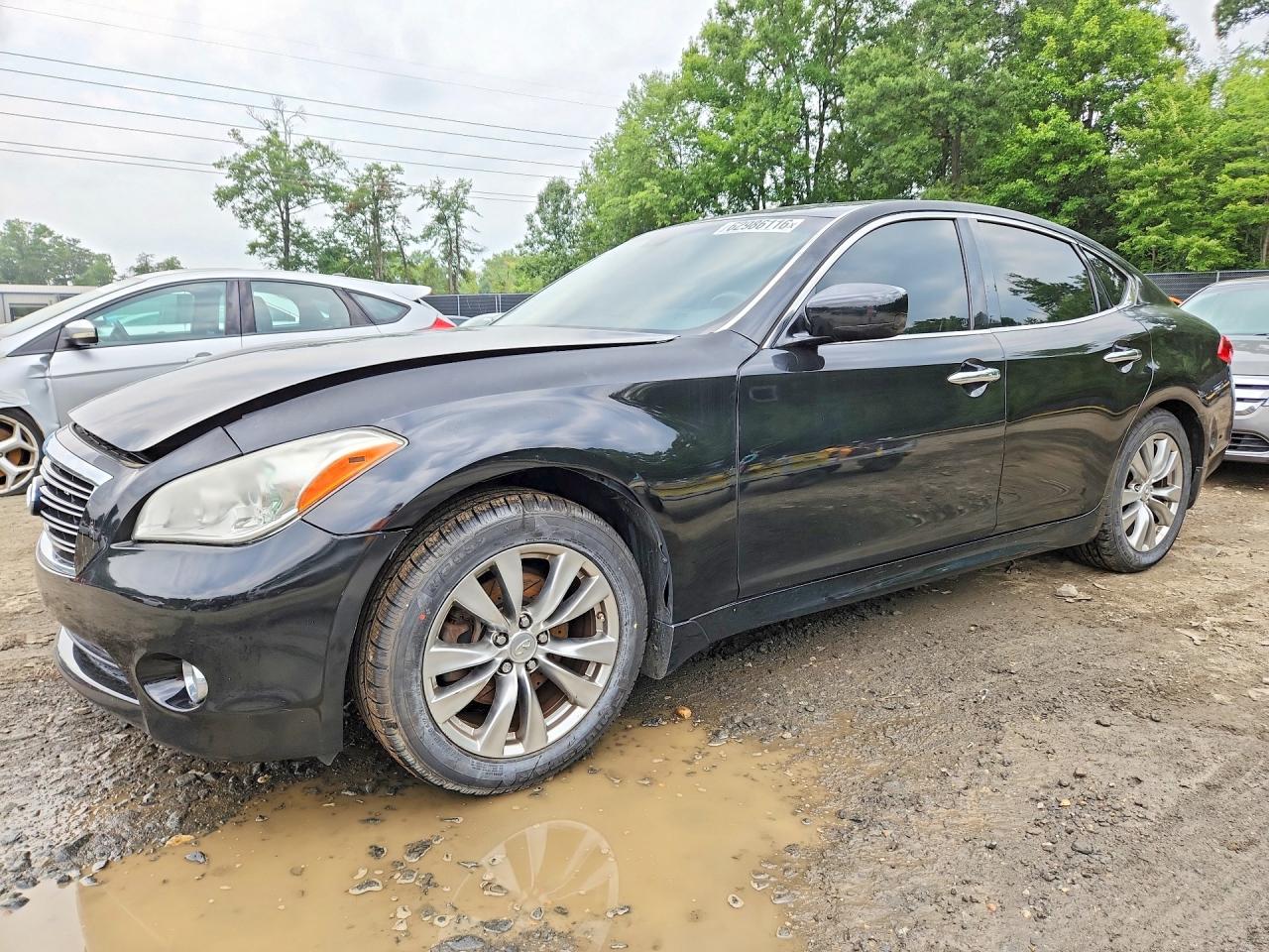 2013 Infiniti M37 Base Black vin: JN1BY1AP9DM513526