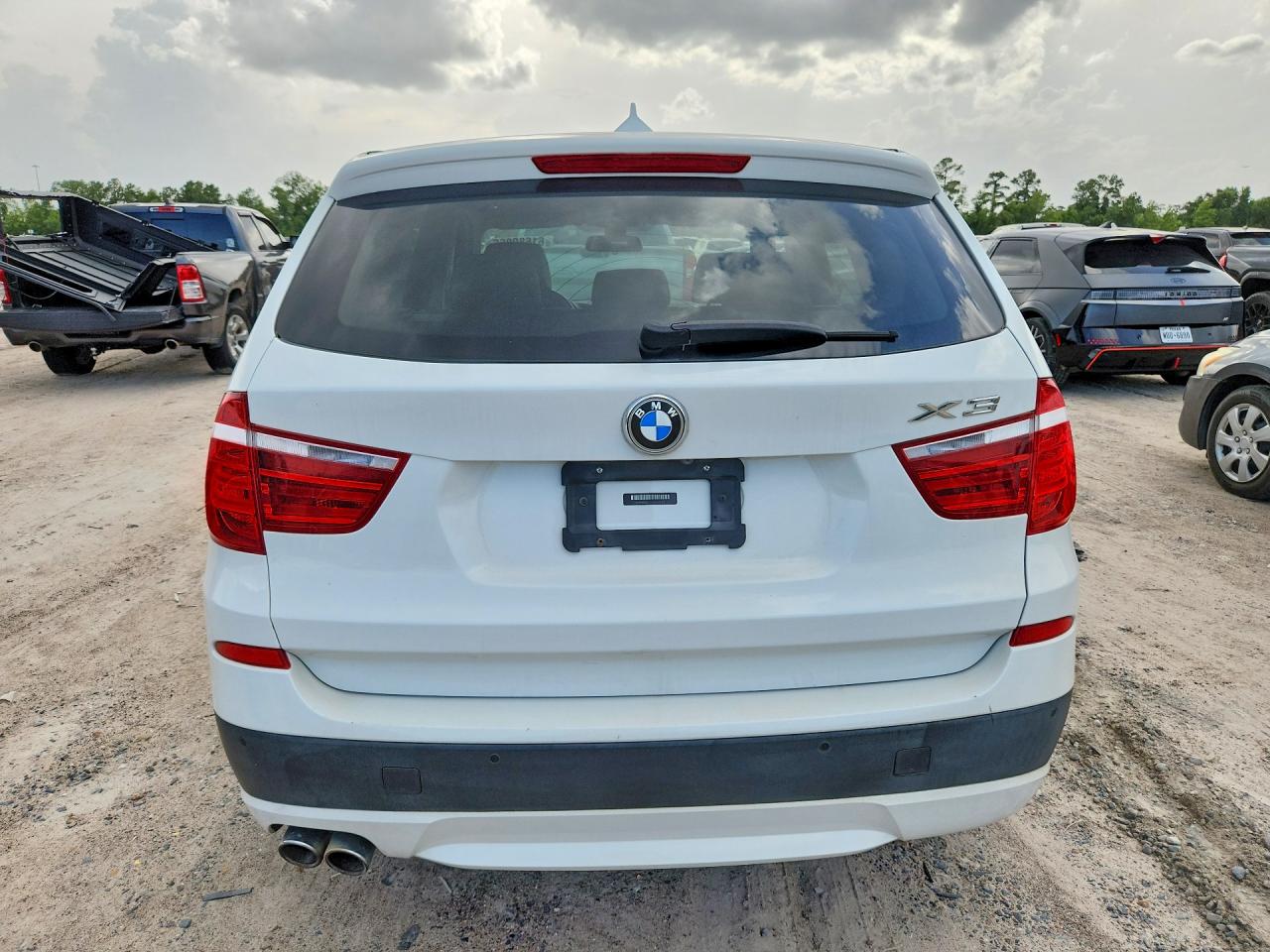2014 Bmw X3 Xdrive28i White vin: 5UXWX9C50E0D42123