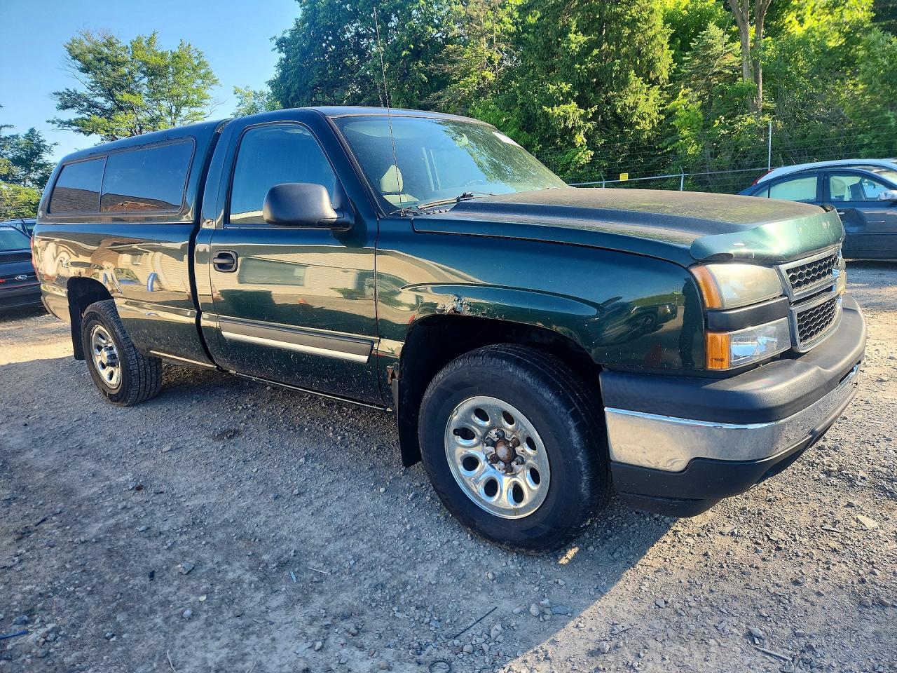 2006 Chevrolet Silverado K1500 Green vin: 1GCEK14T56E154080