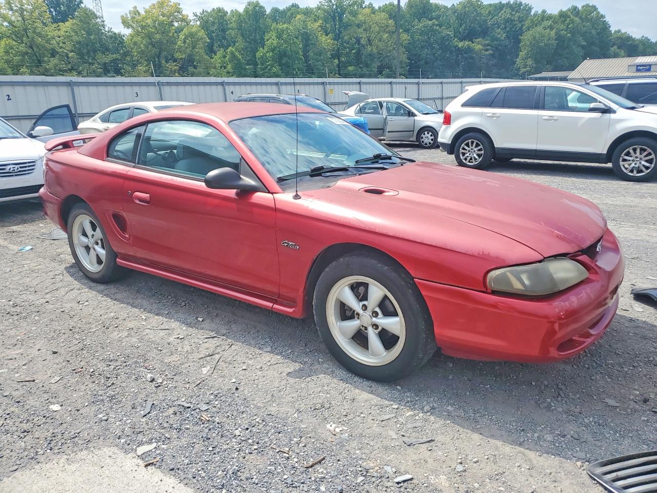 1996 Ford Mustang Gt Красный vin: 1FALP42X4TF182030