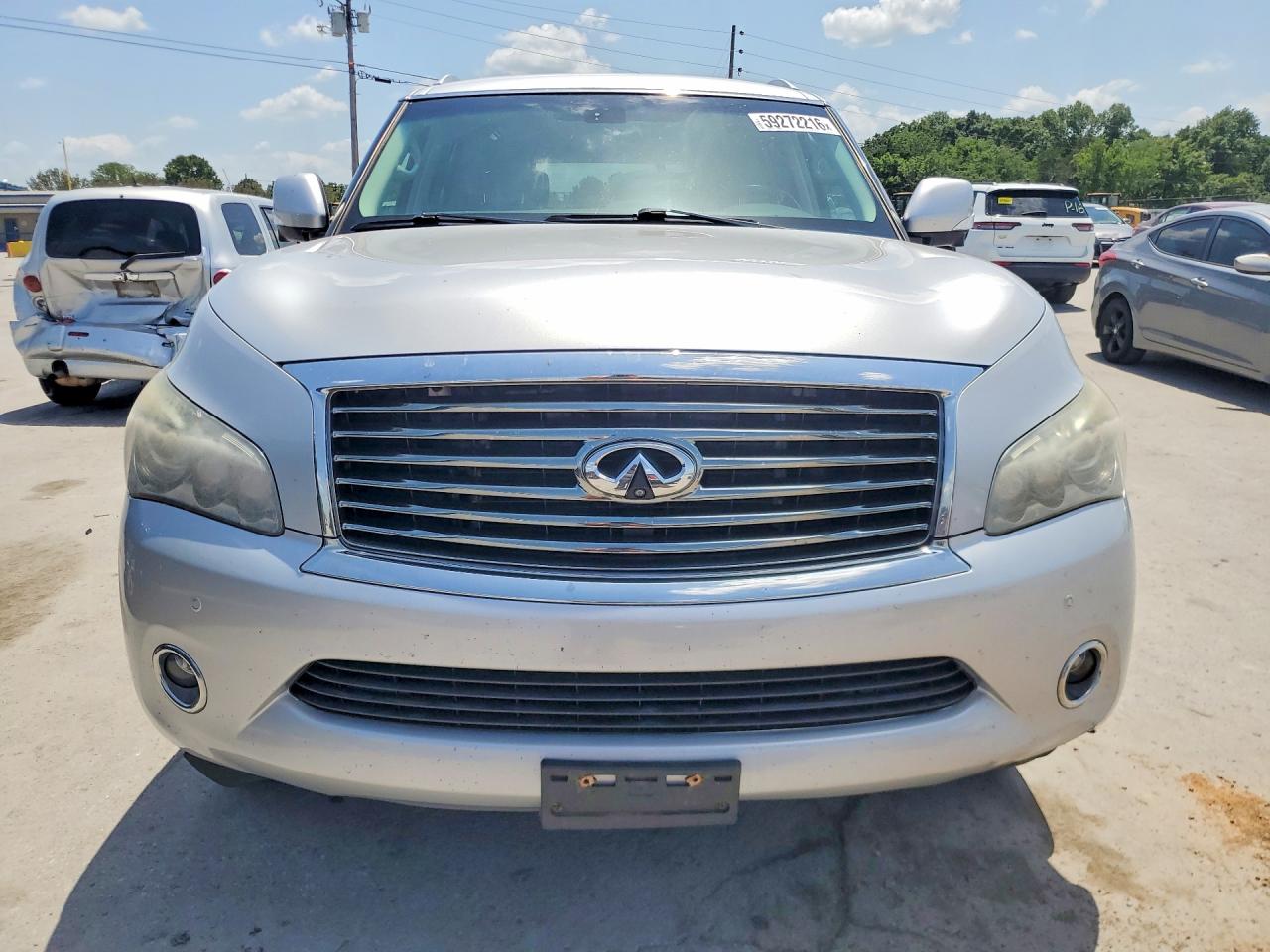 2012 Infiniti Qx56 Base Silver vin: JN8AZ2NE8C9018499
